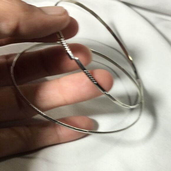 Silver Tone Bangle Set (UC3) - Picture 4 of 4